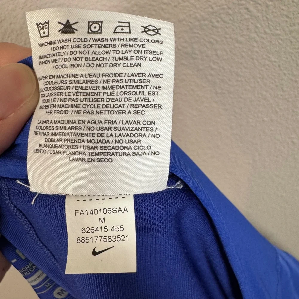Nike Dri-FIT Athletic Skort Women's Medium Royal Blue Tennis Golf Pleated Skort